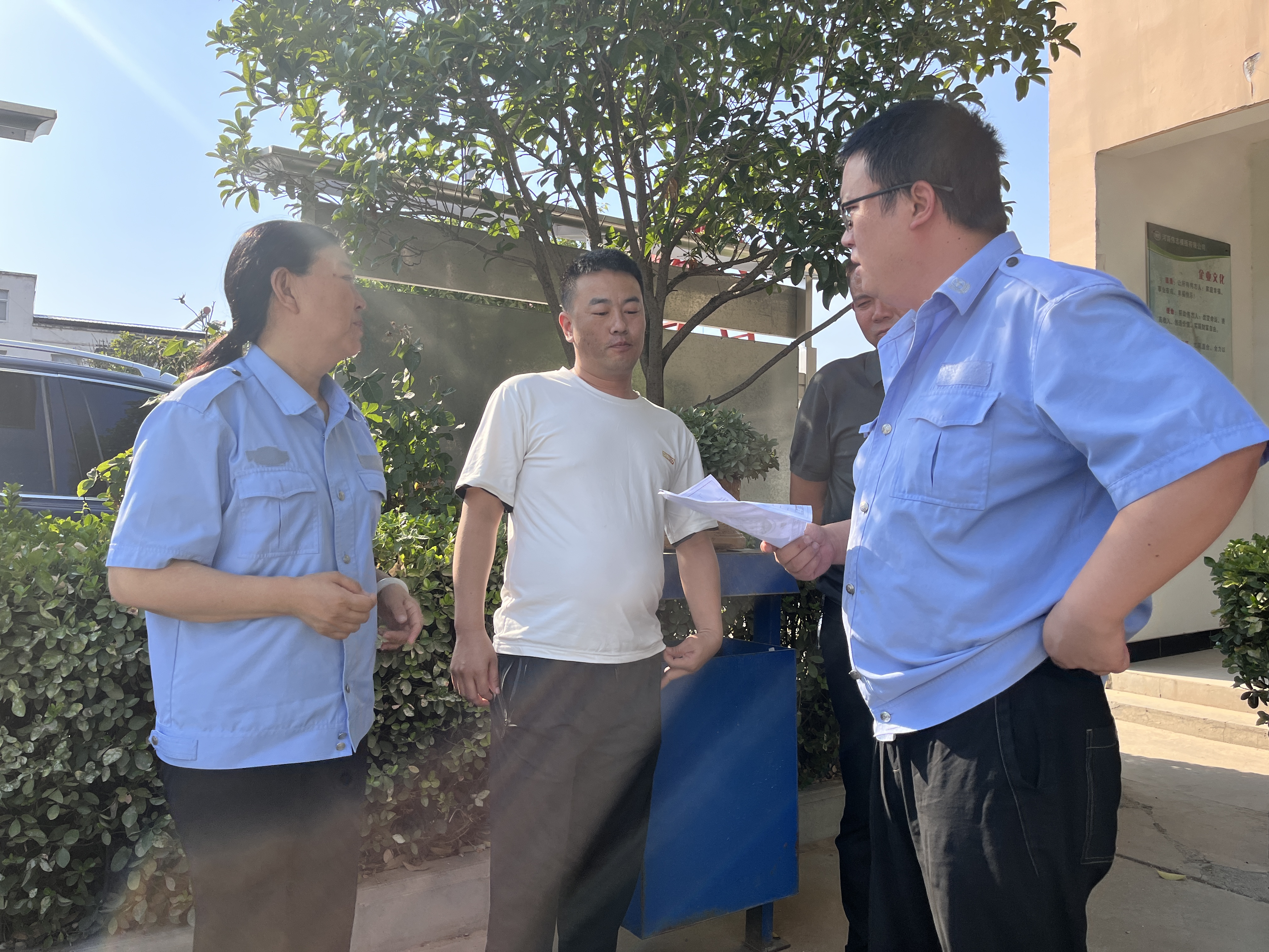 濮阳客户两次参观伟志钢模板